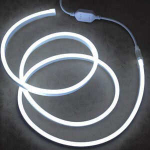 Гибкий неон 8x16мм, 220V, 120led/m, SMD2835, IP67, Белый 6000К, LP