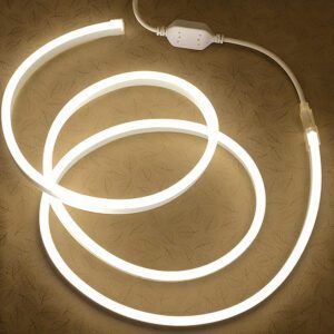 Гибкий неон 8x16мм, 220V, 120led/m, SMD2835, IP67, Тёплый белый 3000К, LP