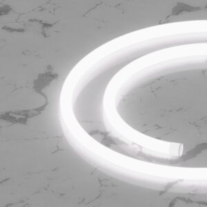 Гибкий неон круглый D14мм, 220V, 120led/m, SMD2835, IP65, Белый 6500К, LP