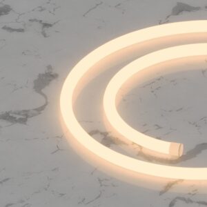 Гибкий неон круглый D14мм, 220V, 120led/m, SMD2835, IP65, Тёплый белый 3000К, LP