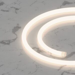 Гибкий неон круглый D14мм, 220V, 120led/m, SMD2835, IP65, Дневной белый 4000К, LP