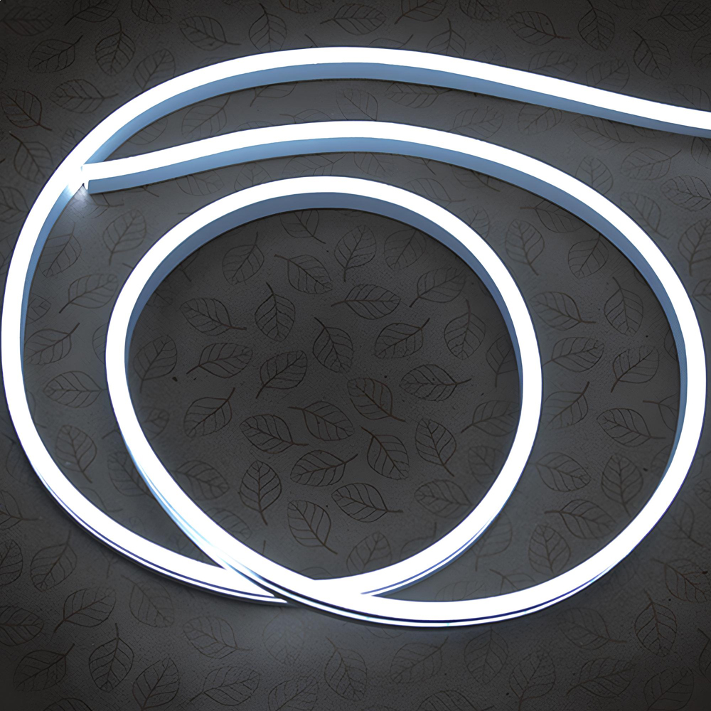 Гибкий неон 6x12мм, 12V, 120led/m, SMD2835, IP65, Резка 25мм, Белый 6000К, LP