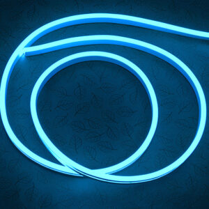 Гибкий неон 6x12мм, 12V, 120led/m, SMD2835, IP65, Резка 25мм, Голубой, LP