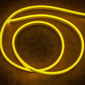 Гибкий неон 6x12мм, 12V, 120led/m, SMD2835, IP65, Резка 25мм, Жёлтый, LP