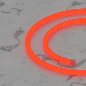 Гибкий неон круглый D14мм, 220V, 120led/m, SMD2835, IP65, Красный, LP