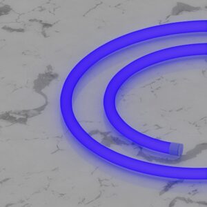 Гибкий неон круглый D14мм, 220V, 120led/m, SMD2835, IP65, Синий, LP