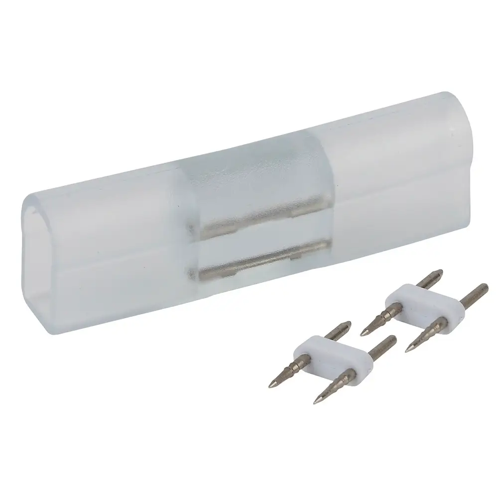 Соединитель прямой, удлинённый для неона 8х16мм, 220V, LP