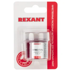 Флюс для пайки, гель, индикаторный, TT KELLER, 20мл, REXANT