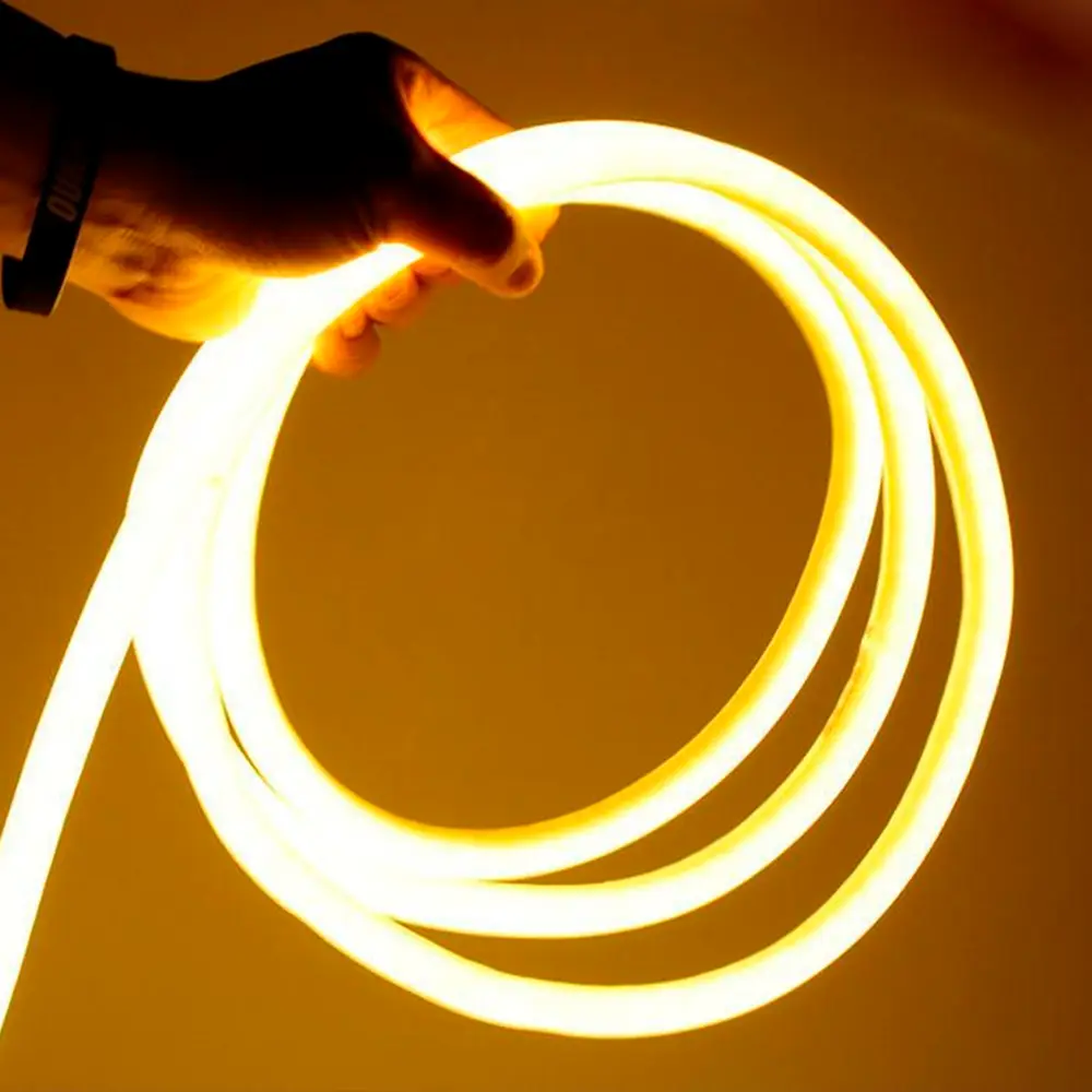 Гибкий неон теплый белый