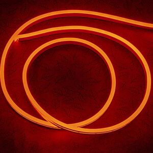 Гибкий неон 6x12мм, 12V, 120led/m, SMD2835, IP65, Резка 25мм, Оранжевый, LP