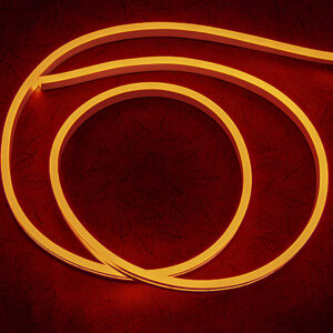 Гибкий неон 6x12мм, 12V, 120led/m, SMD2835, IP65, Резка 25мм, Золотистый, LP