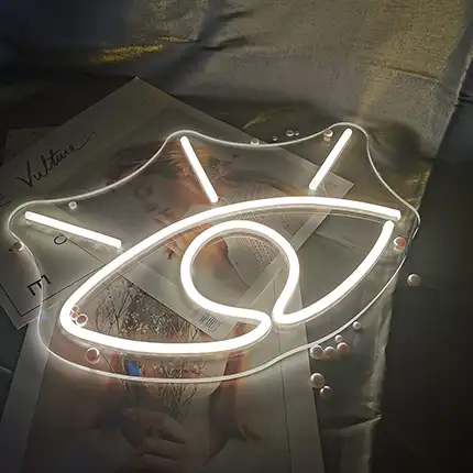 Неоновая вывеска глаз