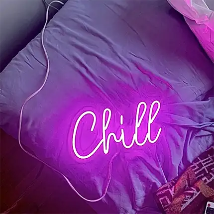 Неоновая вывеска Chill
