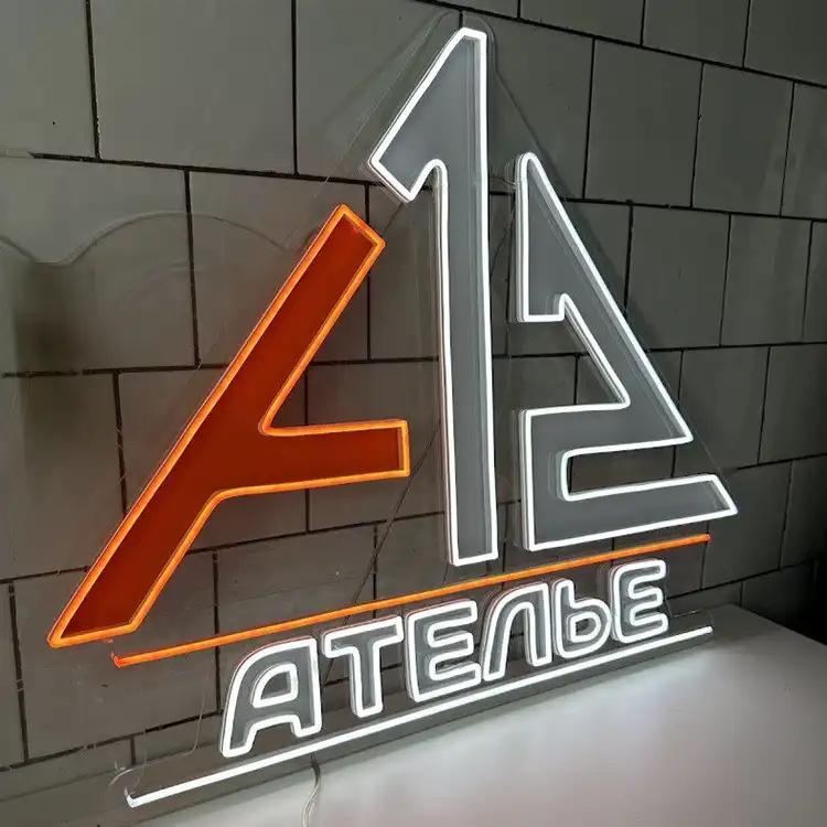 Неоновая вывеска логотип