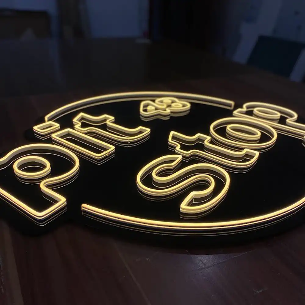 Неоновая вывеска для кафе