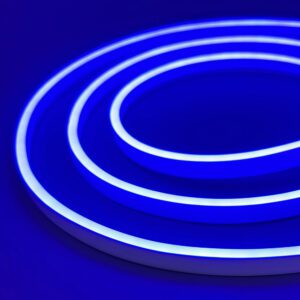 Гибкий неон 6x12мм, 12V, 120led/m, SMD2835, IP65, Резка 10мм, Синий, LP