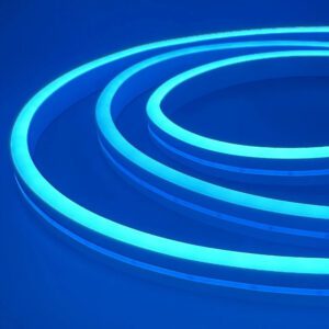 Гибкий неон 6x12мм, 12V, 120led/m, SMD2835, IP65, Резка 10мм, Бирюзовый, LP