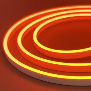 Гибкий неон 6x12мм, 12V, 120led/m, SMD2835, IP65, Резка 10мм, Оранжевый, LP