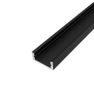 Накладной алюминиевый профиль для светодиодной ленты LP-LP-0716-2 Чёрный ANOD