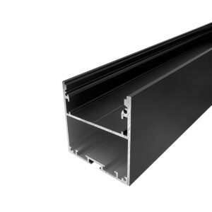 Накладной алюминиевый профиль для светодиодной ленты LP-LP-5050-2 Чёрный ANOD