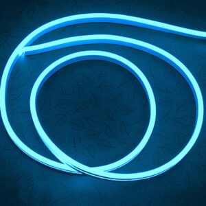 Гибкий неон 6x12мм, 24V, 120led/m, SMD2835, IP65, Резка 100мм, Голубой, LP