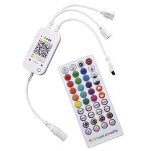 Контроллер-RGB M2 (5-24V, 30-144W, IR, Bluetooth, ПДУ), LP