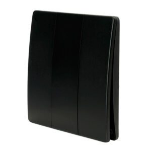 Панель выключателя TM93 (3 зоны, Kinetic, 433MHz, IP65), Чёрный, Feron