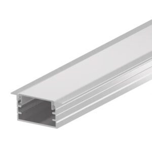 Встраиваемый алюминиевый профиль с рассеивателем для светодиодной ленты LPK-1805-2000 ANOD, LP