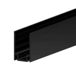 Накладной алюминиевый профиль для неона 8х16мм LPN-1610-2, Чёрный, LP