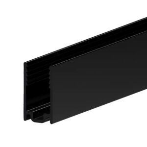 Накладной алюминиевый профиль для неона 6х12мм LPN-0612-2, Чёрный, LP