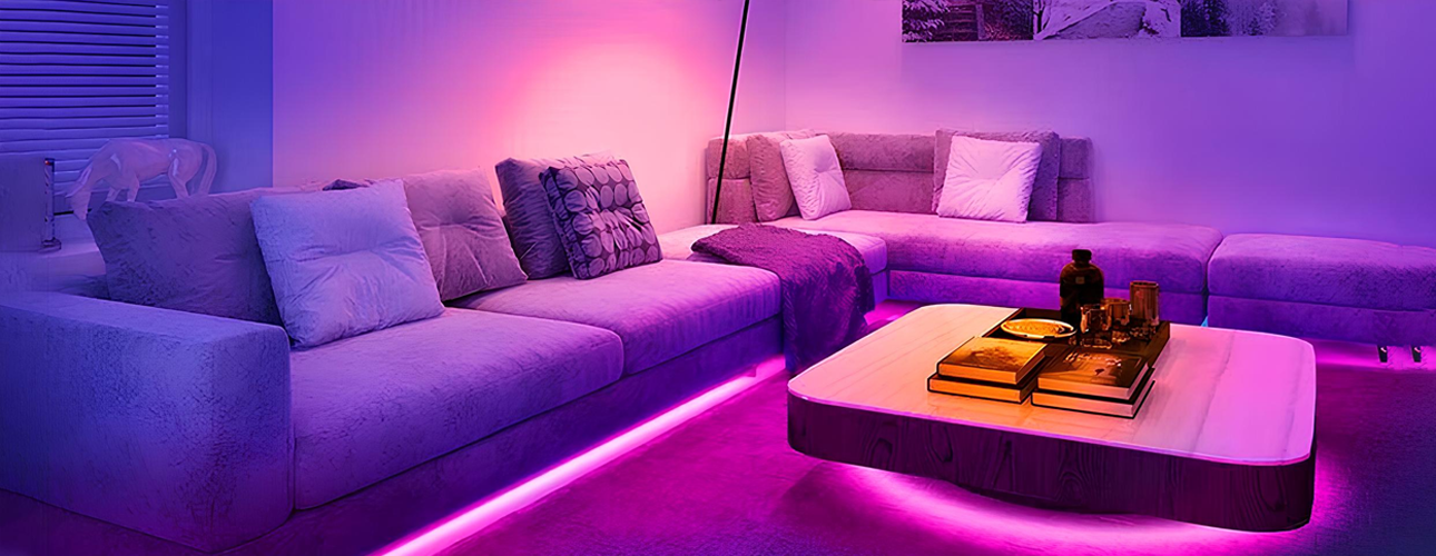 ргб контроллер светодиодной ленты для подсветки в интерьере RGB