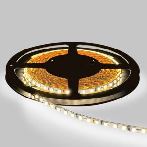 Светодиодная лента SMD 2835, 120led/m, 14.4W/m, 24V, IP20, 5мм, Premium, Тёплый белый 3000К, LP