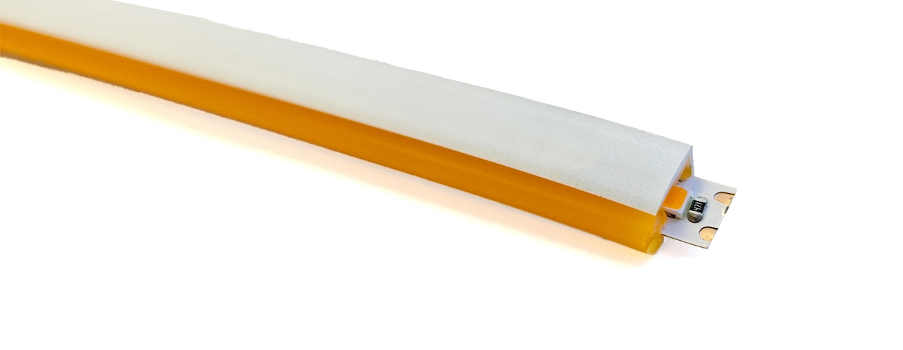 гибкий неон в разрезе